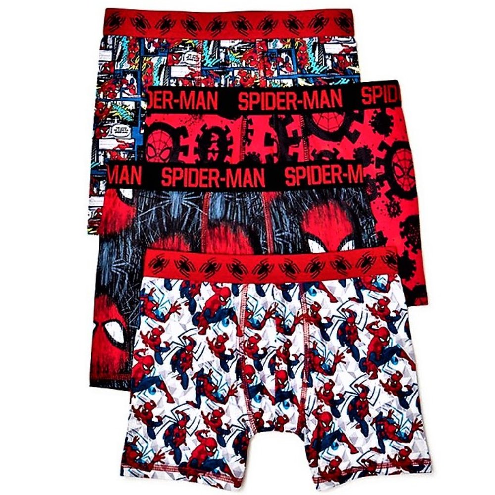 NWT! BOYS (2)4 PAKS SPIDER MAN/THE AVENGERS 6S